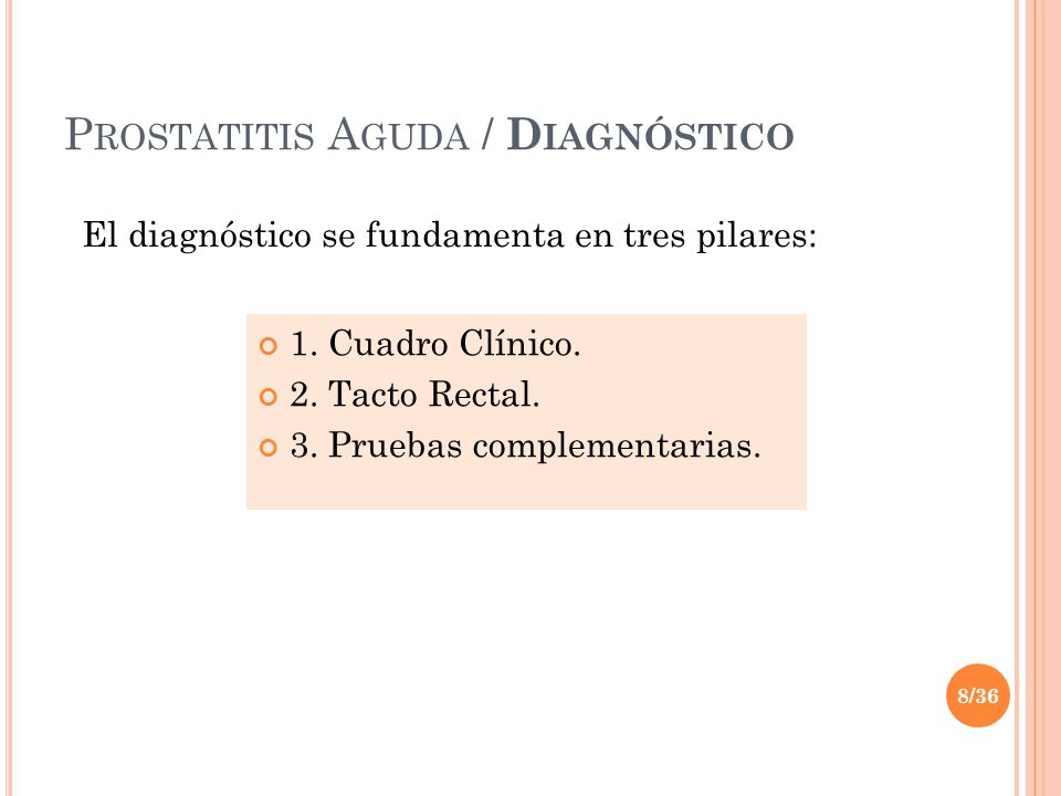 prostatitis medicina clínica general